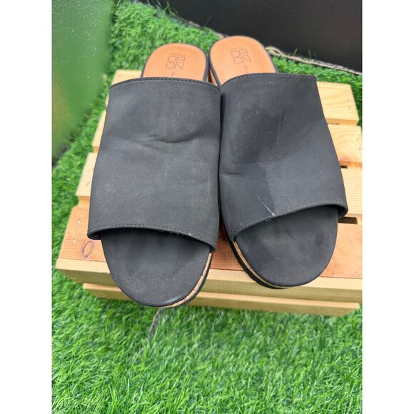 NoBo - Memory Foam- Platform Sandals- Cork/Black -Size 10W - Picture 6 of 10